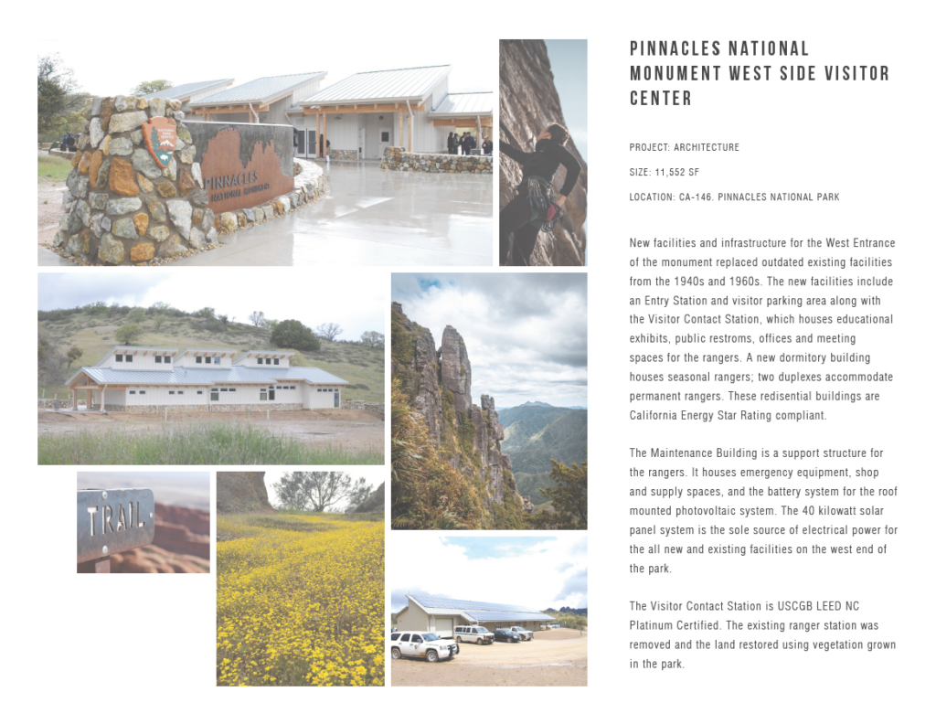 Pinnacles National Monument - Portfolio Layout for TenOver Studios