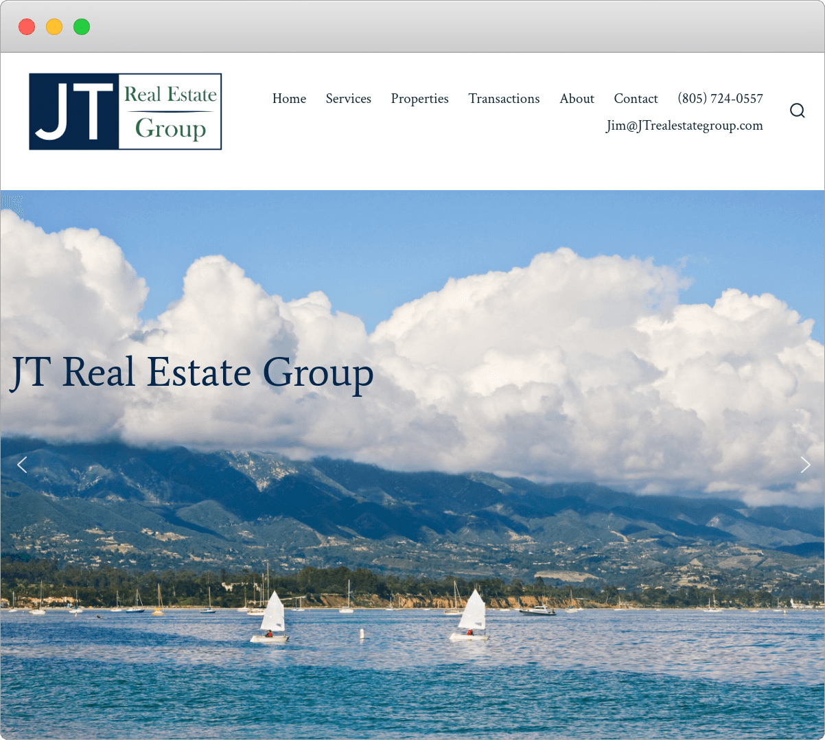 JT Real Estate Client Website